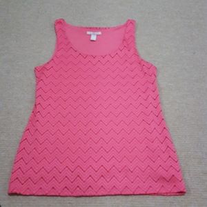 NWOT Banana Republic Coral Pink  Zig Zag Ta…